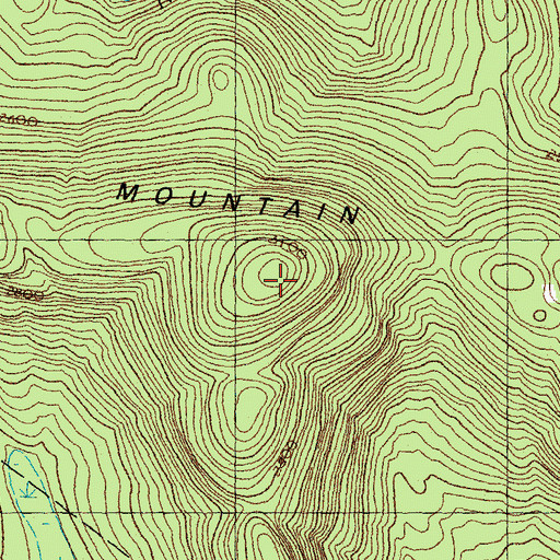 Topographic Map of Seneca Mountain, VT