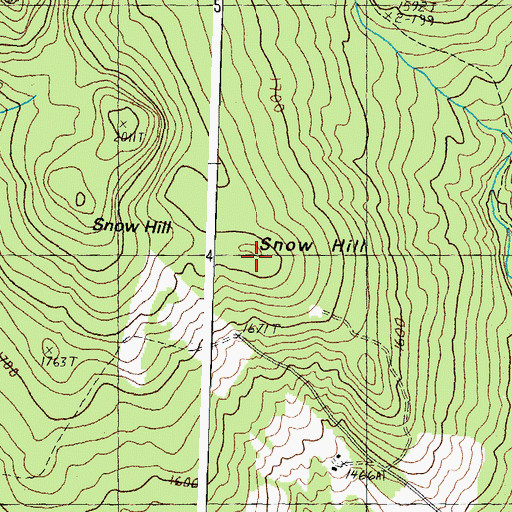Topographic Map of Snow Hill, VT