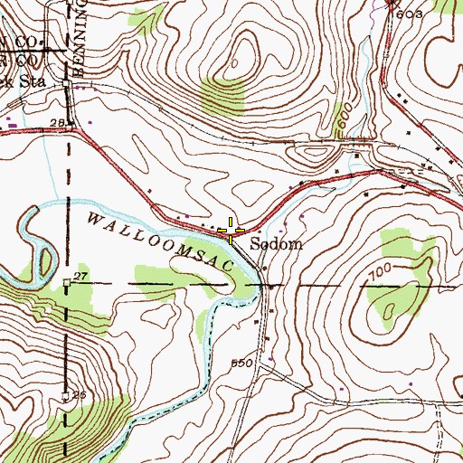 Topographic Map of Sodom, VT