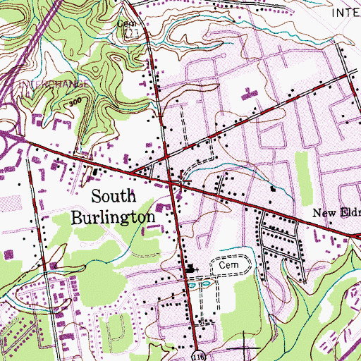 Topographic Map of South Burlington, VT