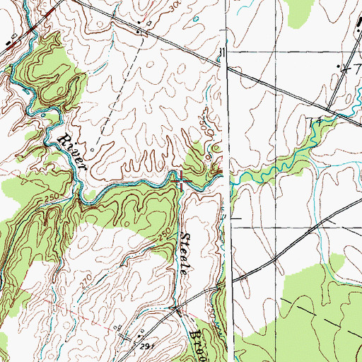 Topographic Map of Steele Brook, VT