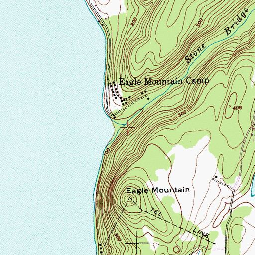 Topographic Map of Stone Bridge Brook, VT