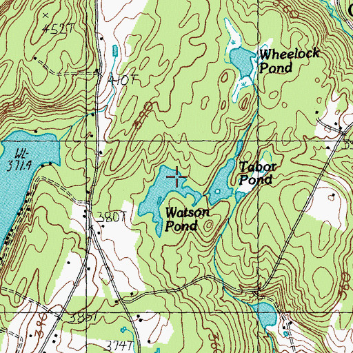Topographic Map of Watson Pond, VT