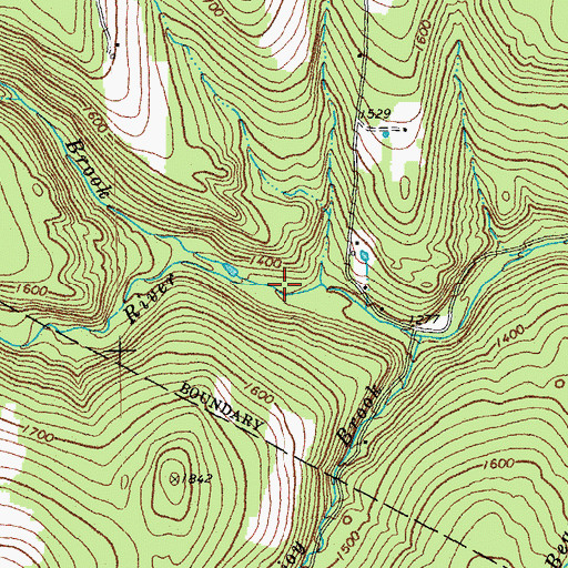 Topographic Map of Wheaton Brook, VT