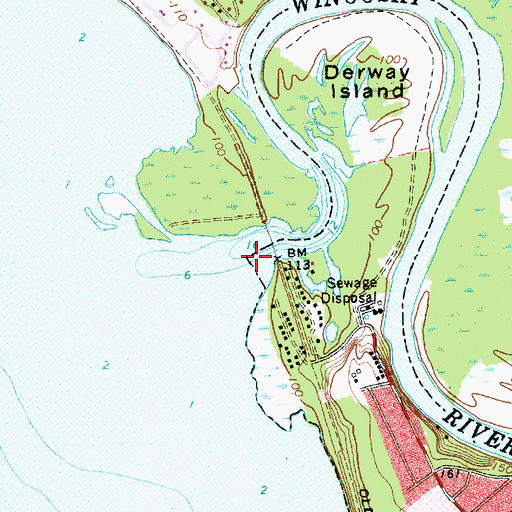 Topographic Map of Winooski River, VT