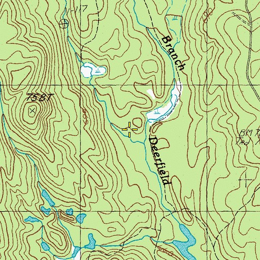 Topographic Map of Black Brook, VT