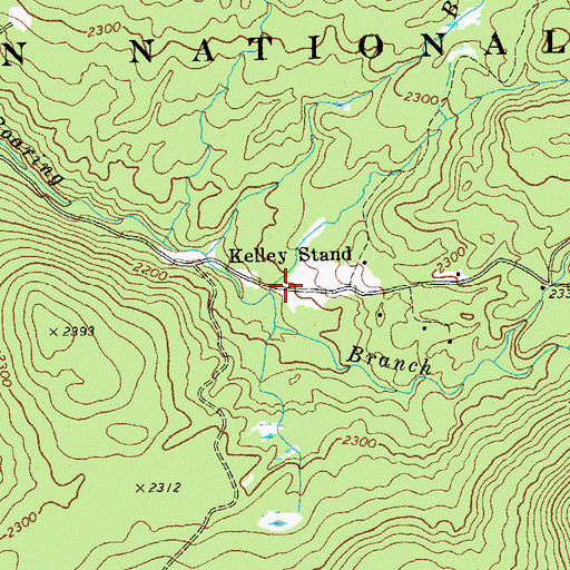 Topographic Map of Branch Pond Brook, VT
