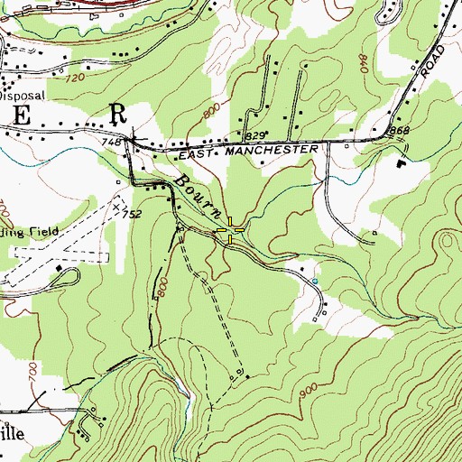 Topographic Map of Bromley Brook, VT