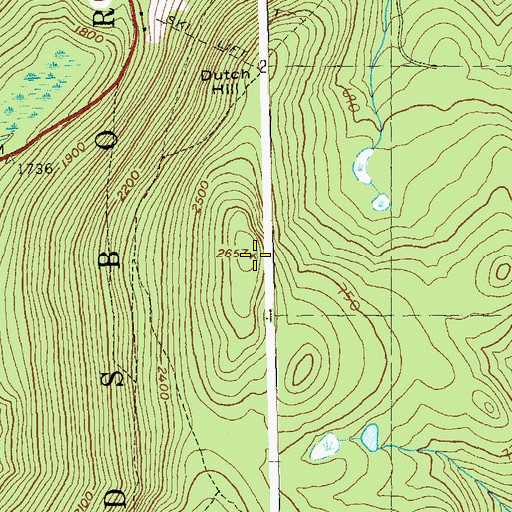 Topographic Map of Dutch Hill, VT