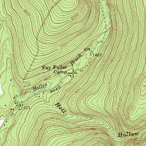 Topographic Map of Fay Fuller Camp, VT