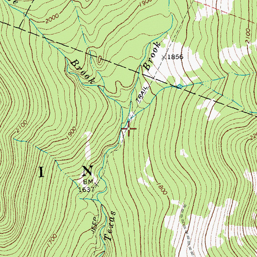 Topographic Map of George Brook, VT