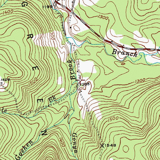 Topographic Map of Hale Brook, VT