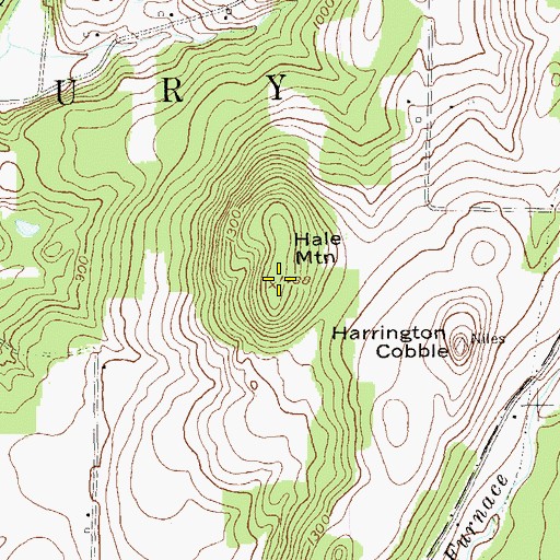 Topographic Map of Hale Mountain, VT