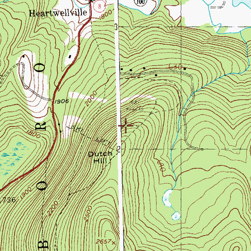 Topographic Map of Hoosac Range, VT