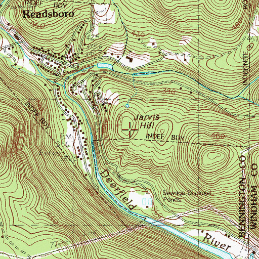 Topographic Map of Jarvis Hill, VT