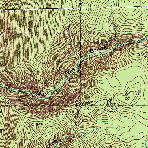 Topographic Map of Mad Tom Trail, VT