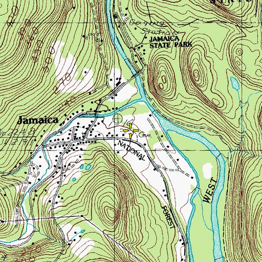 Topographic Map of Pleasant View Cemetery, VT
