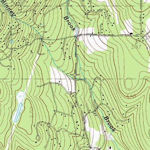 Topographic Map of Rose Brook, VT