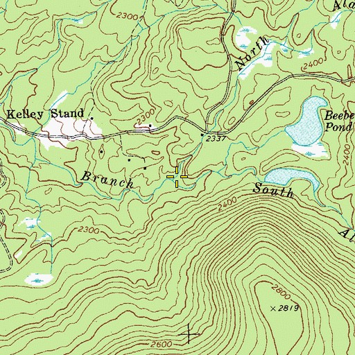 Topographic Map of South Alder Brook, VT