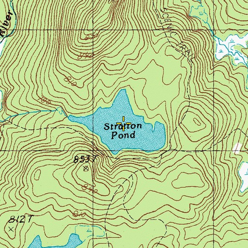 Topographic Map of Stratton Pond, VT
