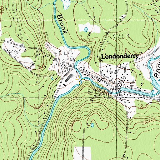 Topographic Map of Utley Brook, VT