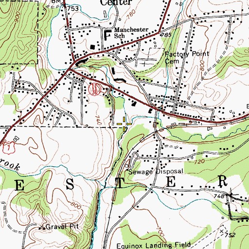 Topographic Map of West Branch Batten Kill, VT