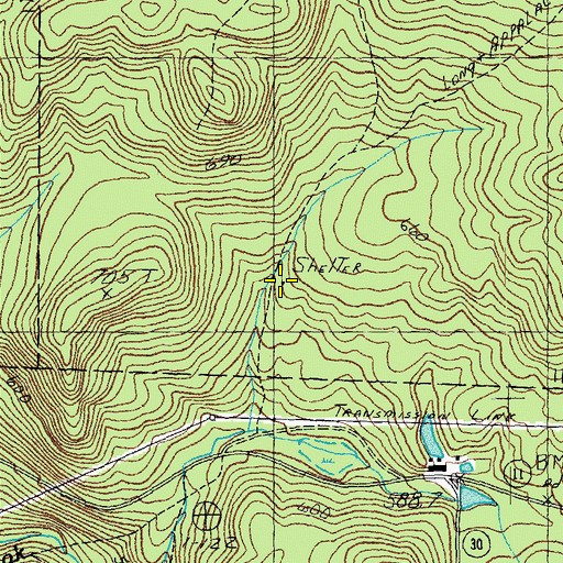 Topographic Map of Bromley Trail Hut, VT