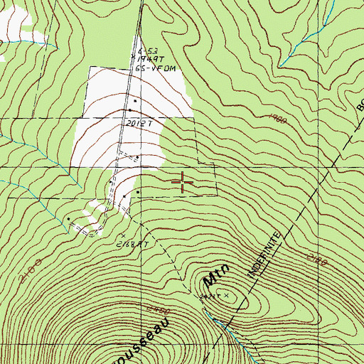 Topographic Map of WKNW-FM (Canaan), VT
