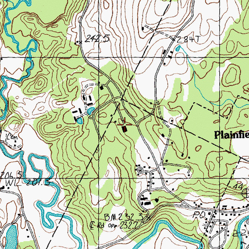 Topographic Map of WGDR-FM (Plainfield), VT