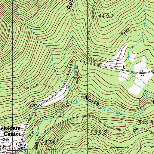 Topographic Map of Town of Belvidere, VT