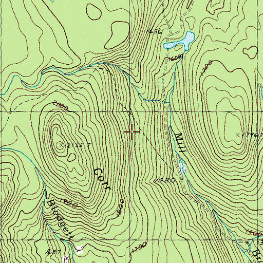 Topographic Map of Town of Lemington, VT