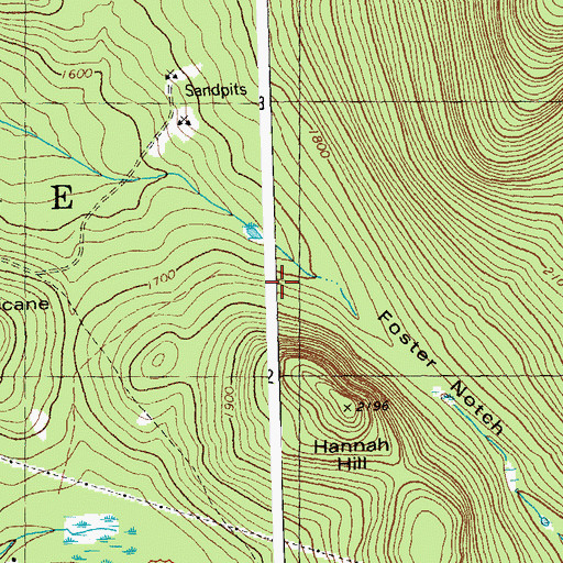 Topographic Map of Town of Orange, VT