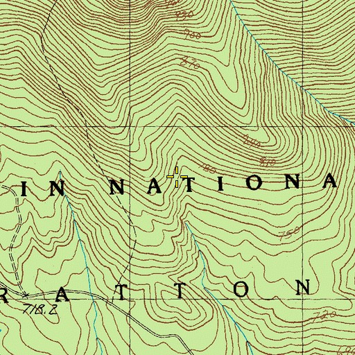 Topographic Map of Town of Stratton, VT