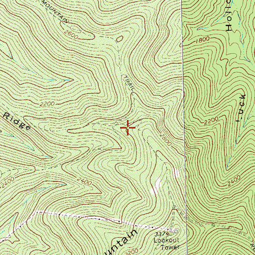 Topographic Map of Abbott Ridge, VA
