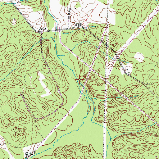 Topographic Map of Anderson Branch, VA