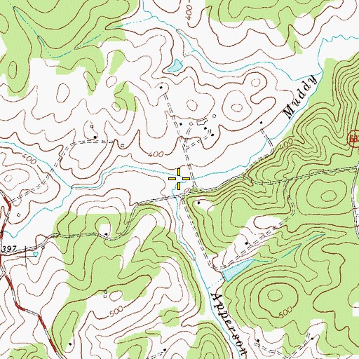 Topographic Map of Apperson Creek, VA