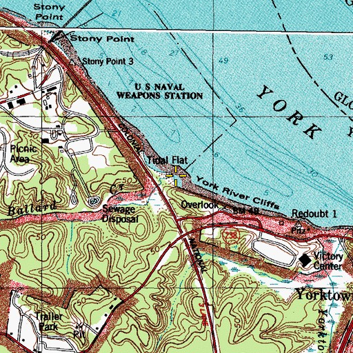 Topographic Map of Ballard Creek, VA