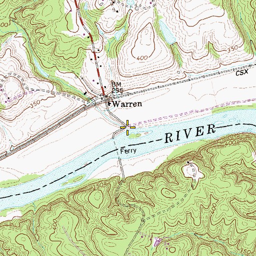 Topographic Map of Ballinger Creek, VA