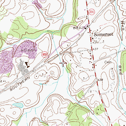Topographic Map of Barbour Run, VA