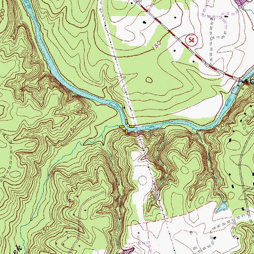 Topographic Map of Beech Creek, VA
