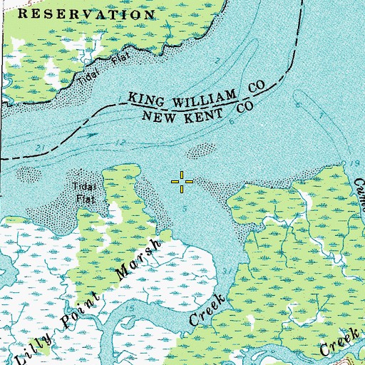 Topographic Map of Big Creek, VA
