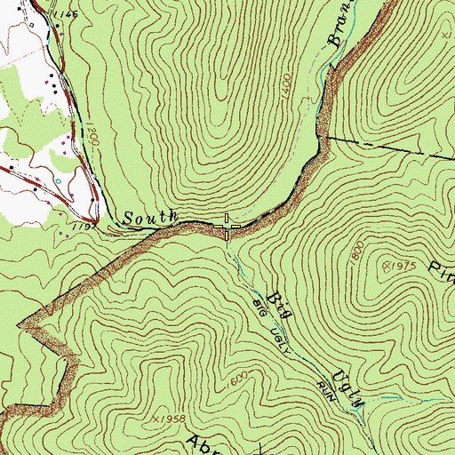 Topographic Map of Big Ugly Run, VA