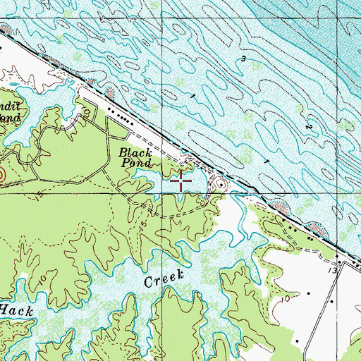Topographic Map of Black Pond, VA