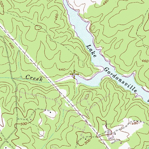 Topographic Map of Bowler Creek, VA