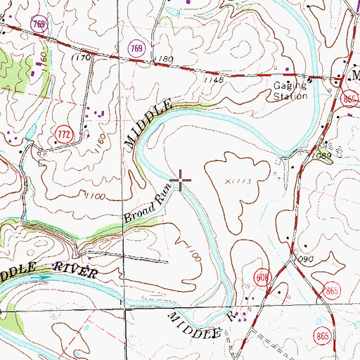 Topographic Map of Broad Run, VA