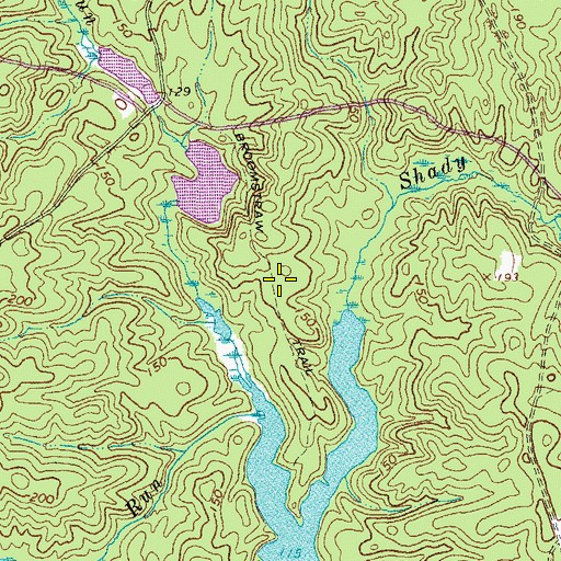Topographic Map of Broomstraw Trail, VA