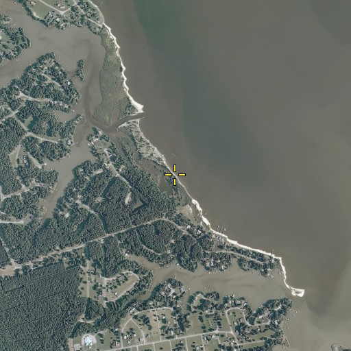 Aerial/Satellite Image of Cabin Point Creek, VA