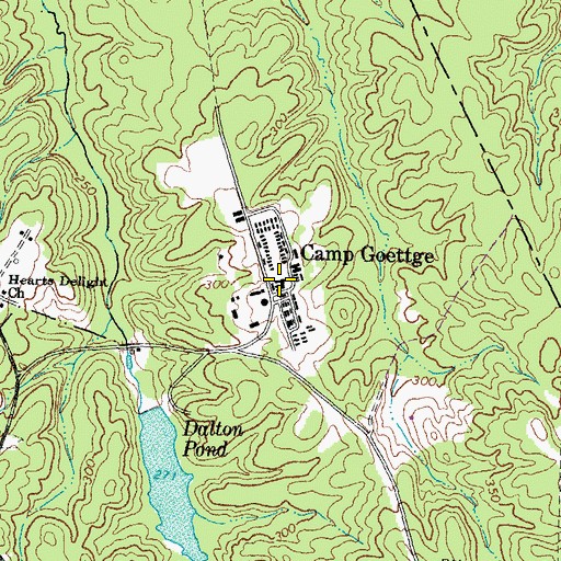 Topographic Map of Camp Goettge, VA
