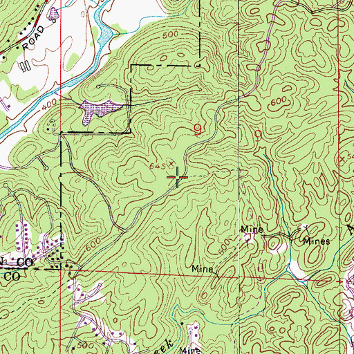 Topographic Map of Heatherwood, AL