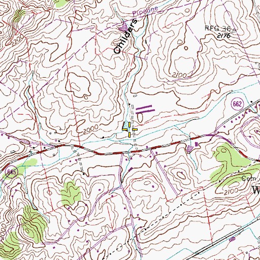 Topographic Map of Childers Hollow, VA